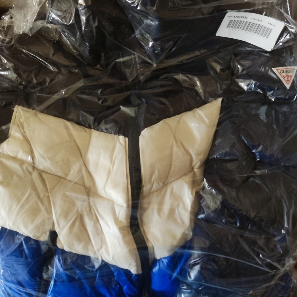GUESS Chevron Hood Blue/White - Picture 6 of 7